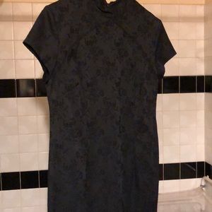 George Asian style black dress.